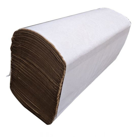 PAPIER À MAINS PLIS MULTIPLES BRUN  250/PQT 16 PQT/CS EVEREST PRO DROPS