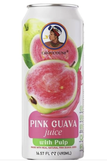 Jus de Goyave Rose 100 % Naturel avec Pulpe (490ml)