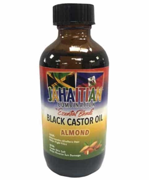 Jahaitian Combination Black Castor Oil - Almond (4oz)